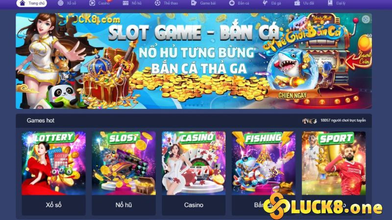 Giao diện trò chơi tại Luck8 bắt mắt, sang trọng 