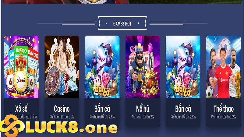 Game cược siêu hot tại Luck8