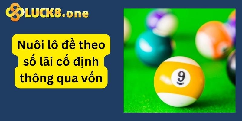 Phương pháp dựa vào số lãi cố định để nuôi lô đề cần vốn khá lớn 